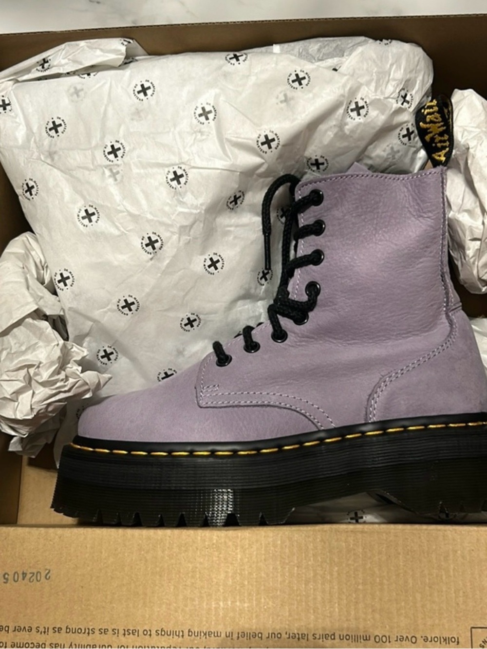 Dr. Martens Jadon Lavender Frost NWT